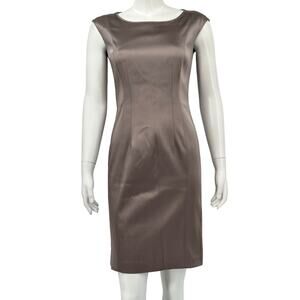 Lafayette 148 Dress Womens 2‎ Champagne Sheath Career Office Work Sophisticated